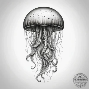 Tattoo sketch jellyfish tattoo, tattoo drawin... - эскиз тату (№1757498154_0, 10.09.2025 09:55) — tattoo-photo.ru