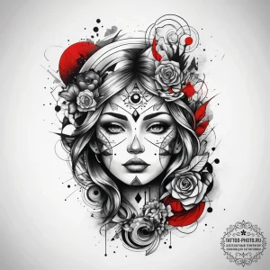 Tattoo sketch cosmic land, artistic tattoo sk... - эскиз тату (№1757499511_0, 10.09.2025 10:18) — tattoo-photo.ru