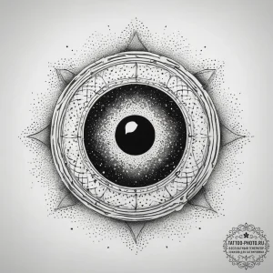 Tattoo sketch черная дыра, ink illustration f... - эскиз тату (№1757499899_0, 10.09.2025 10:24) — tattoo-photo.ru