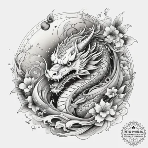 Tattoo sketch cosmic foundation, tattoo flash... - эскиз тату (№1757500870_0, 10.09.2025 10:41) — tattoo-photo.ru