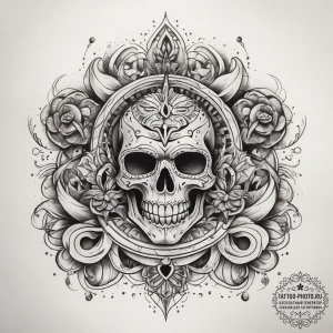Tattoo sketch blessed being, tattoo flash she... - эскиз тату (№1757502229_0, 10.09.2025 11:03) — tattoo-photo.ru