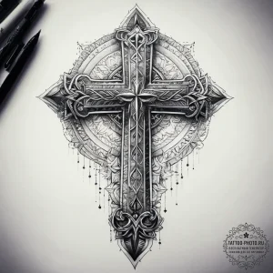 Tattoo sketch crosses on knuckles, concept ar... - эскиз тату (№1757507923_0, 10.09.2025 12:38) — tattoo-photo.ru