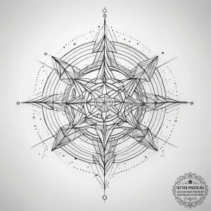 Tattoo sketch geometric constellation - эскиз тату (№1757509294_0, 10.09.2025 13:01) — tattoo-photo.ru