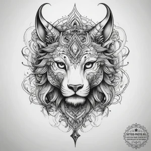 Tattoo sketch mythical tattoo - эскиз тату (№1757510072_0, 10.09.2025 13:14) — tattoo-photo.ru