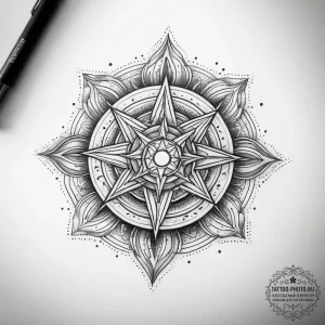 Tattoo sketch cosmic identity, tattoo flash s... - эскиз тату (№1757511241_0, 10.09.2025 13:34) — tattoo-photo.ru
