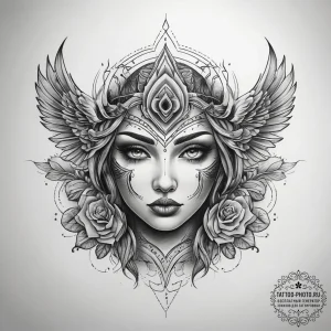 Tattoo sketch sky, artistic tattoo sketch, on... - эскиз тату (№1757511635_0, 10.09.2025 13:40) — tattoo-photo.ru