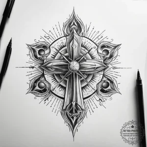 Tattoo sketch cosmic beginning, tattoo line a... - эскиз тату (№1757513605_0, 10.09.2025 14:13) — tattoo-photo.ru
