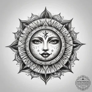 Tattoo sketch sun tattoo, tattoo drawing outl... - эскиз тату (№1757513805_0, 10.09.2025 14:16) — tattoo-photo.ru