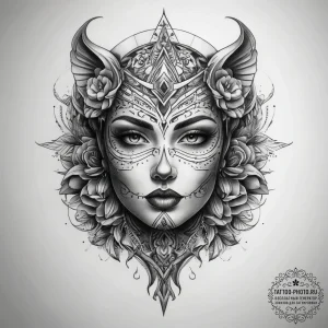 Tattoo sketch a symbolic place, concept art f... - эскиз тату (№1757514389_0, 10.09.2025 14:26) — tattoo-photo.ru