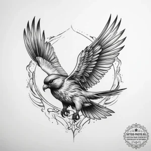 Tattoo sketch swift - эскиз тату (№1757521315_0, 10.09.2025 16:21) — tattoo-photo.ru