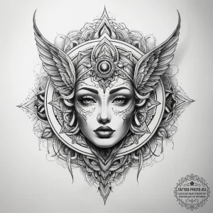 Tattoo sketch mystical essence - эскиз тату (№1757521704_0, 10.09.2025 16:28) — tattoo-photo.ru