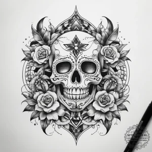 Tattoo sketch oasis, artistic tattoo sketch,... - эскиз тату (№1757523264_0, 10.09.2025 16:54) — tattoo-photo.ru