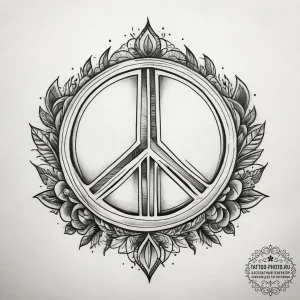 Tattoo sketch peace, tattoo sketch design, mu... - эскиз тату (№1757532046_0, 10.09.2025 19:20) — tattoo-photo.ru