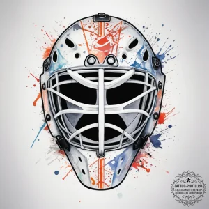 Tattoo sketch hockey goalie mask, tattoo draw... - эскиз тату (№1757534189_0, 10.09.2025 19:56) — tattoo-photo.ru