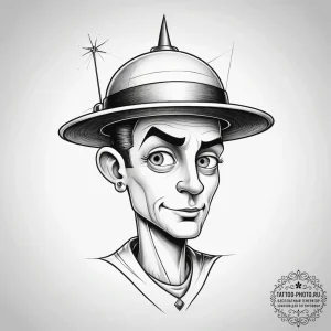 Tattoo sketch the jetsons george jetson, tatt... - эскиз тату (№1757535563_0, 10.09.2025 20:19) — tattoo-photo.ru