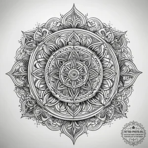 Tattoo sketch cosmic source, tattoo drawing o... - эскиз тату (№1757536540_0, 10.09.2025 20:35) — tattoo-photo.ru
