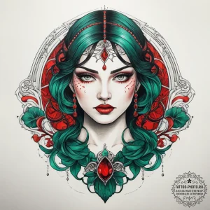 Tattoo sketch emerald, tattoo sketch design,... - эскиз тату (№1757542931_0, 10.09.2025 22:22) — tattoo-photo.ru