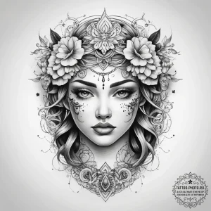 Tattoo sketch mood - эскиз тату (№1757544493_0, 10.09.2025 22:48) — tattoo-photo.ru