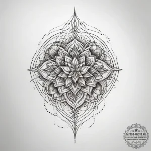 Tattoo sketch silver, tattoo line art, sepia... - эскиз тату (№1757546050_0, 10.09.2025 23:14) — tattoo-photo.ru