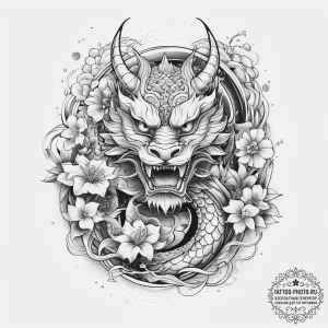 Tattoo sketch slavic embroidery pattern with... - эскиз тату (№1757547210_0, 10.09.2025 23:33) — tattoo-photo.ru