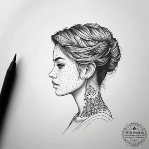 Tattoo sketch salesperson a person at a regis... - эскиз тату (№1757551084_0, 11.09.2025 00:38) — tattoo-photo.ru