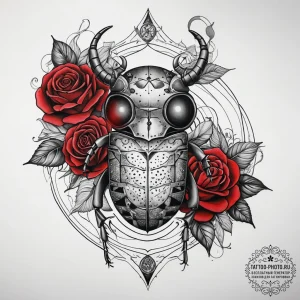 Tattoo sketch checkered beetle, tattoo line a... - эскиз тату (№1757553411_0, 11.09.2025 01:16) — tattoo-photo.ru