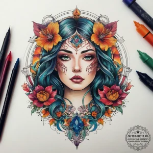 Tattoo sketch soul, tattoo sketch design, vib... - эскиз тату (№1757554963_0, 11.09.2025 01:42) — tattoo-photo.ru