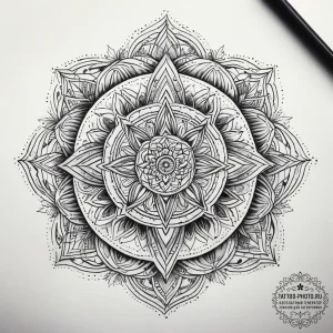 Tattoo sketch botanical ornament, ink illustr... - эскиз тату (№1757558835_0, 11.09.2025 02:47) — tattoo-photo.ru