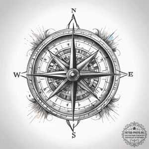 Tattoo sketch compass, tattoo sketch design,... - эскиз тату (№1757563307_0, 11.09.2025 04:01) — tattoo-photo.ru