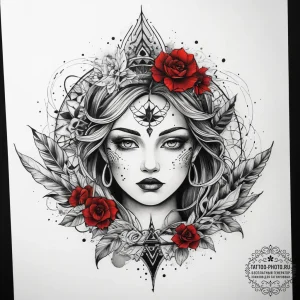 Tattoo sketch spiritual river, tattoo sketch... - эскиз тату (№1757568542_0, 11.09.2025 05:29) — tattoo-photo.ru