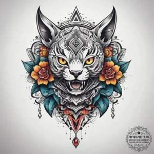 Tattoo sketch leg, tattoo line art, new schoo... - эскиз тату (№1757569511_0, 11.09.2025 05:45) — tattoo-photo.ru