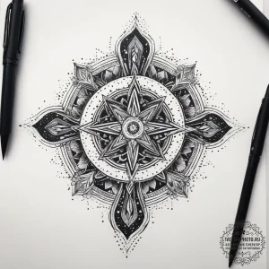 Tattoo sketch cosmic tale, tattoo drawing out... - эскиз тату (№1757570092_0, 11.09.2025 05:54) — tattoo-photo.ru