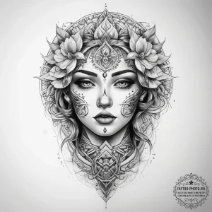 Tattoo sketch body - эскиз тату (№1757570285_0, 11.09.2025 05:58) — tattoo-photo.ru