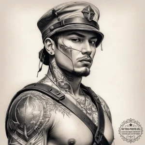 Tattoo sketch soldier with a pearl, tattoo sk... - эскиз тату (№1757570481_0, 11.09.2025 06:01) — tattoo-photo.ru