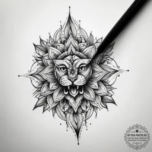 Tattoo sketch needle, artistic tattoo sketch,... - эскиз тату (№1757570675_0, 11.09.2025 06:04) — tattoo-photo.ru