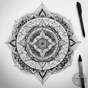 Tattoo sketch holy land, artistic tattoo sket... - эскиз тату (№1757571642_0, 11.09.2025 06:20) — tattoo-photo.ru
