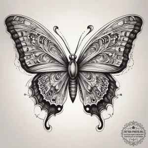 Tattoo sketch cosmic butterfly, tattoo line a... - эскиз тату (№1757574157_0, 11.09.2025 07:02) — tattoo-photo.ru