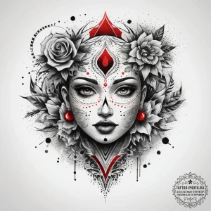 Tattoo sketch unit number, artistic tattoo sk... - эскиз тату (№1757576100_0, 11.09.2025 07:35) — tattoo-photo.ru