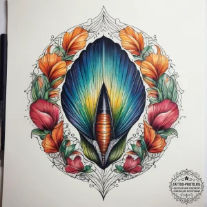 Tattoo sketch mussel, concept art for tattoo,... - эскиз тату (№1757579395_0, 11.09.2025 08:29) — tattoo-photo.ru