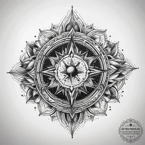 Tattoo sketch cosmic fount, ink illustration... - эскиз тату (№1757579783_0, 11.09.2025 08:36) — tattoo-photo.ru