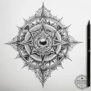 Tattoo sketch mystical mark - эскиз тату (№1757581919_0, 11.09.2025 09:11) — tattoo-photo.ru