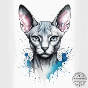 Tattoo sketch sphinx cat, tattoo drawing outl... - эскиз тату (№1757585811_0, 11.09.2025 10:16) — tattoo-photo.ru
