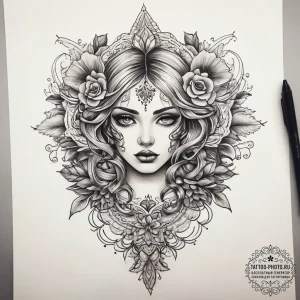 Tattoo sketch lace tattoo, tattoo flash sheet... - эскиз тату (№1757587765_0, 11.09.2025 10:49) — tattoo-photo.ru