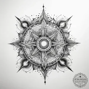 Tattoo sketch cosmic ground - эскиз тату (№1757589914_0, 11.09.2025 11:25) — tattoo-photo.ru