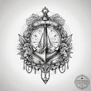 Tattoo sketch bracelet with charms, ink illus... - эскиз тату (№1757590497_0, 11.09.2025 11:34) — tattoo-photo.ru