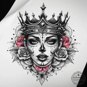 Tattoo sketch crown, artistic tattoo sketch,... - эскиз тату (№1757591083_0, 11.09.2025 11:44) — tattoo-photo.ru