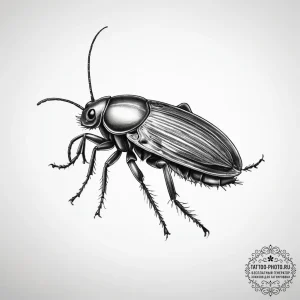 Tattoo sketch water flea - эскиз тату (№1757595338_0, 11.09.2025 12:55) — tattoo-photo.ru