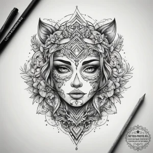Tattoo sketch mood, concept art for tattoo, m... - эскиз тату (№1757595532_0, 11.09.2025 12:58) — tattoo-photo.ru