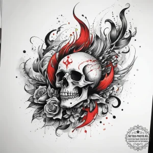 Tattoo sketch fire, tattoo flash sheet design... - эскиз тату (№1757598245_0, 11.09.2025 13:44) — tattoo-photo.ru