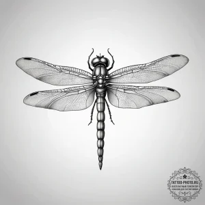 Tattoo sketch dragonfly, tattoo drawing outli... - эскиз тату (№1757599019_0, 11.09.2025 13:56) — tattoo-photo.ru